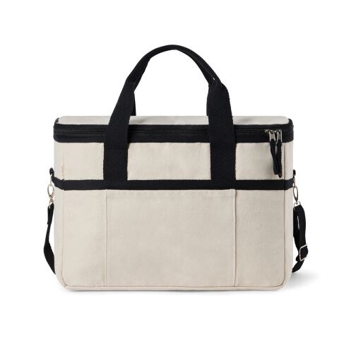 VINGA Panier isotherme en toile recyclée AWARE™ Volonne blanc cassé-noir | sans marquage | non disponible | non disponible | non disponible