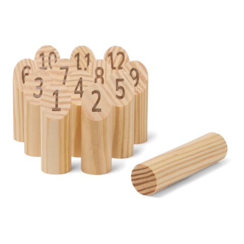 VINGA Mini jeu de quilles scandinaves Muge marron | sans marquage | non disponible | non disponible