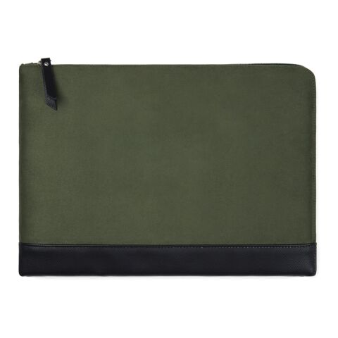 VINGA Pochette ordinateur 16" en polyester RCS Marlow vert-noir
