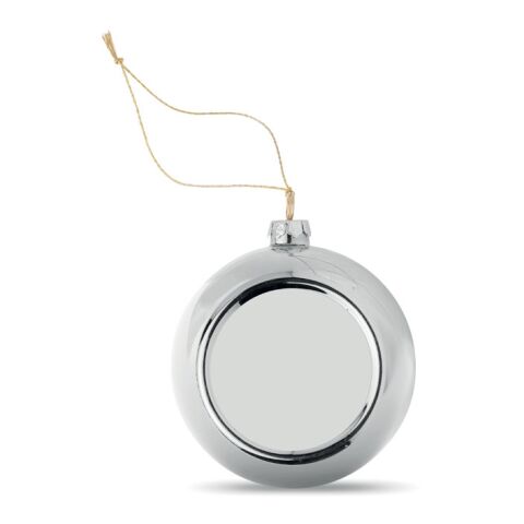 Boule de noël pour sublimation argent | sans marquage | non disponible | non disponible | non disponible