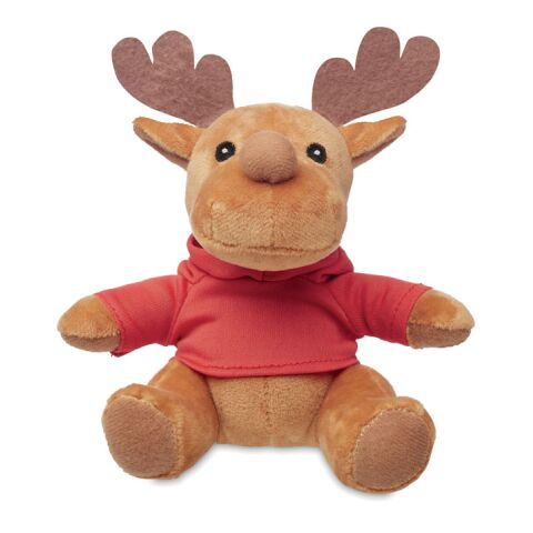 Renne en peluche avec capuche rouge | sans marquage | non disponible | non disponible | non disponible