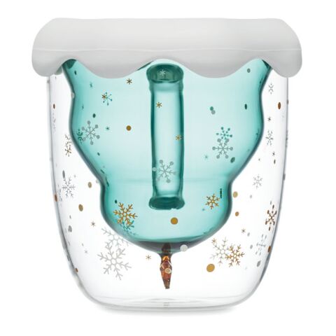 Tasse double paroi en verre vert | sans marquage | non disponible | non disponible