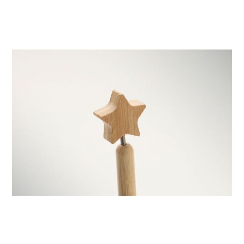 Stylo à bille étoile en bambou bois