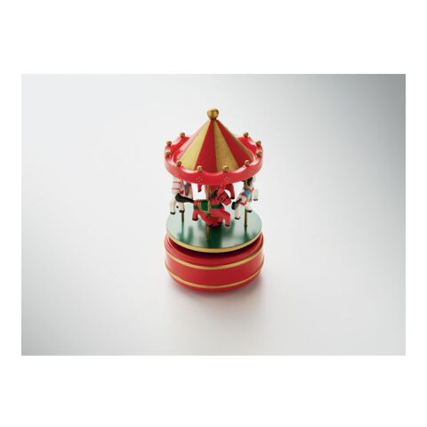 Boîte à musique mini carrousel multicolore