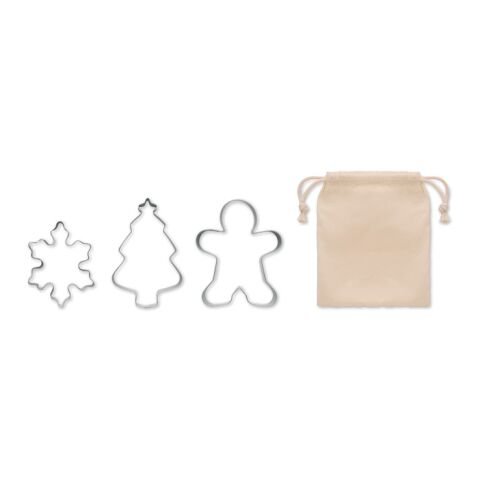 Set d'emporte-pièces de Noël beige