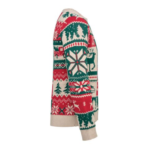 Pull de Noël tricoté L-XL beige