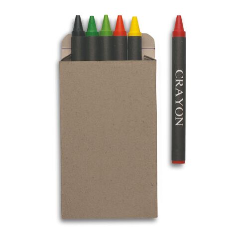 Etui 6 crayons cire multicolore | sans marquage | non disponible | non disponible | non disponible