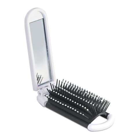 Brosse pliable avec miroir blanc | sans marquage | non disponible | non disponible | non disponible