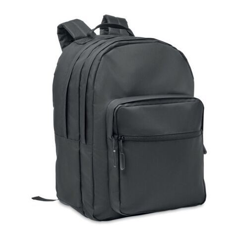 Sac à dos ordinateur RPET 300D avec bretelles rembourrés noir | sans marquage | non disponible | non disponible | non disponible