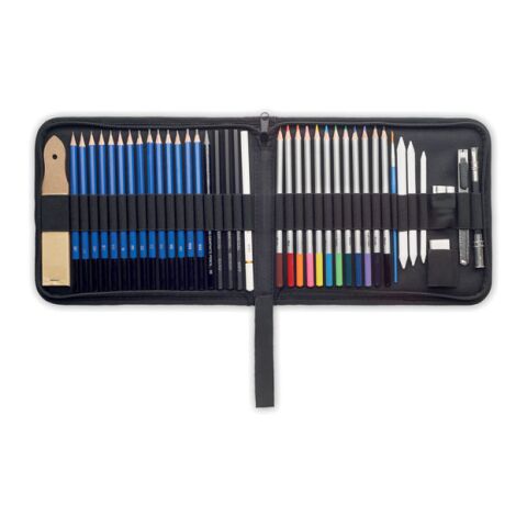 Malette d&#039;artiste avec 40 pièces noir | sans marquage | non disponible | non disponible | non disponible