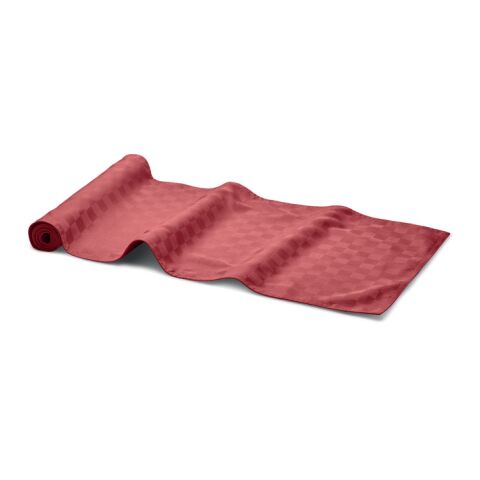 Chemin de table en polyester rouge | sans marquage | non disponible | non disponible | non disponible