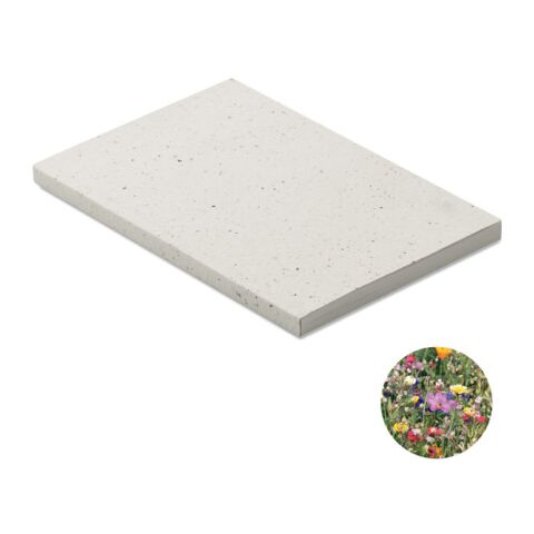 Carnet A5 couv. papier semence blanc | sans marquage | non disponible | non disponible
