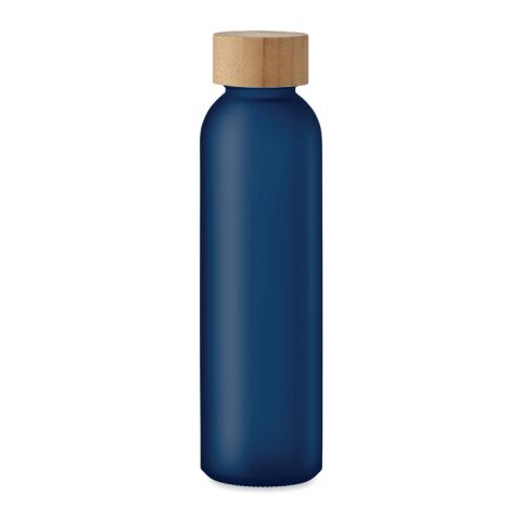 Bouteille verre dépoli 500ml bleu transparent | sans marquage | non disponible | non disponible | non disponible