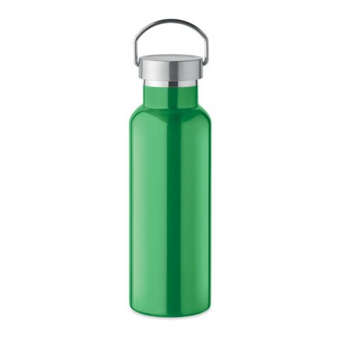 Bouteille isolant double paroi 500 ml avec poignée vert | sans marquage | non disponible | non disponible | non disponible