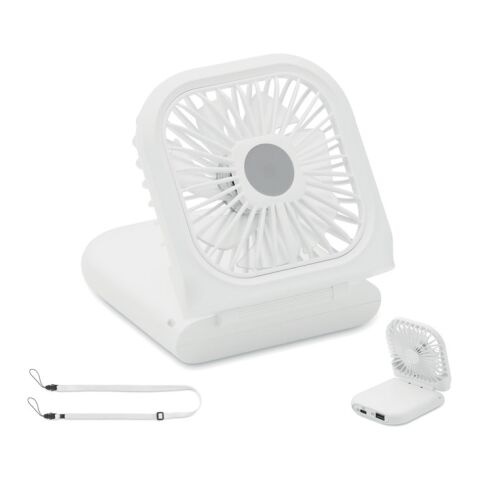 Ventilateur portable, pliable blanc | sans marquage | non disponible | non disponible | non disponible