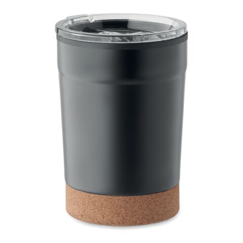 Gobelet double paroi 300ml noir | sans marquage | non disponible | non disponible | non disponible