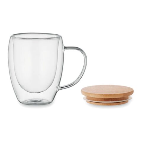 Mug en verre double paroi 300ml transparent | sans marquage | non disponible | non disponible | non disponible