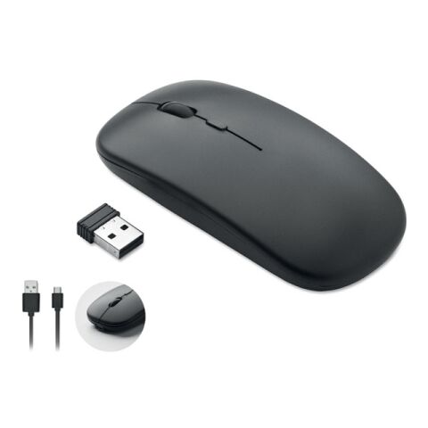 Souris sans fil rechargeable noir | sans marquage | non disponible | non disponible