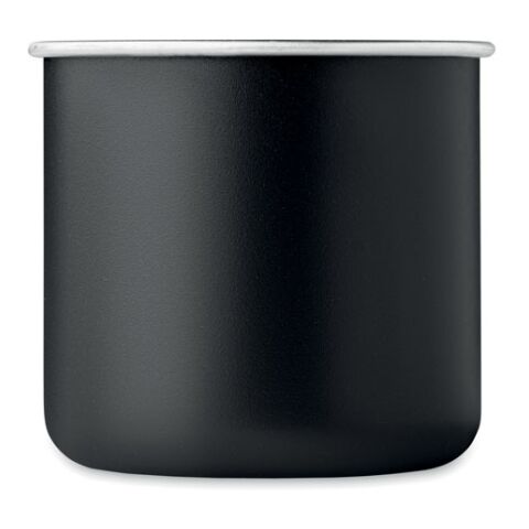 Tasse en acier inox recyclé noir | sans marquage | non disponible | non disponible | non disponible