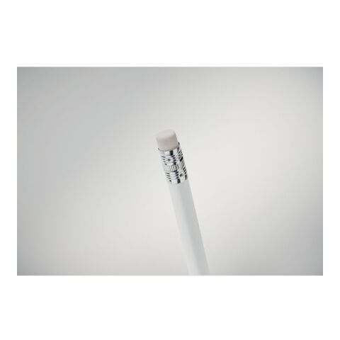 Crayon à papier avec gomme blanc | sans marquage | non disponible | non disponible