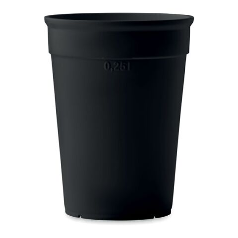 Gobelet en PP recyclé 300ml noir | sans marquage | non disponible | non disponible