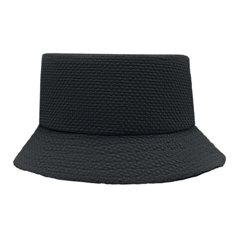 Bob chapeau en paille de papier noir | sans marquage | non disponible | non disponible | non disponible