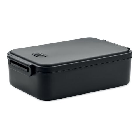 Lunch box PP recyclé 2200 ml noir | sans marquage | non disponible | non disponible | non disponible
