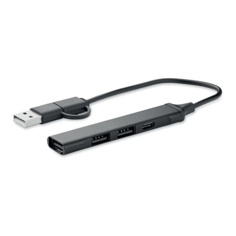 Hub USB 4 ports 19 cm noir | sans marquage | non disponible | non disponible | non disponible