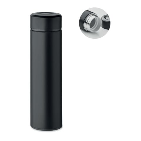 Bouteille à double paroi 420 ml noir | sans marquage | non disponible | non disponible | non disponible