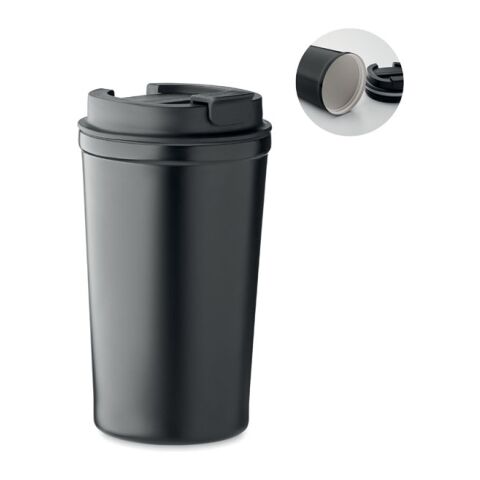 Gobelet double paroi 450 ml noir | sans marquage | non disponible | non disponible | non disponible