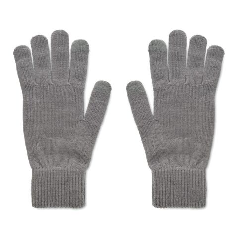 Gants tricotés en RPET gris foncé | sans marquage | non disponible | non disponible | non disponible
