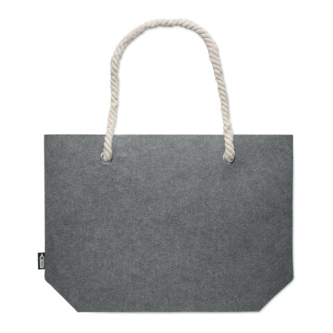 Sac de plage en feutre RPET gris | sans marquage | non disponible | non disponible | non disponible