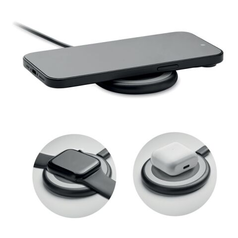 Chargeur sans fil 3 en 1 15W noir | sans marquage | non disponible | non disponible | non disponible