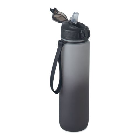 Bouteille de sport RPET 1L noir | sans marquage | non disponible | non disponible | non disponible