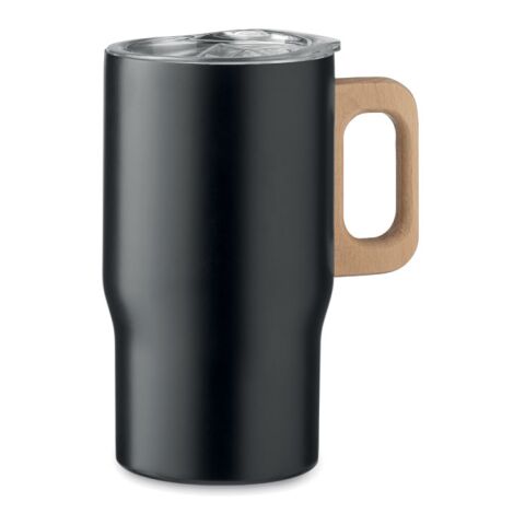 Gobelet double paroi 350ml noir | sans marquage | non disponible | non disponible | non disponible