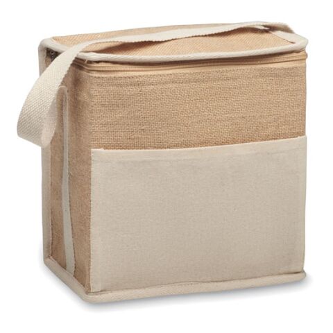 Sac isotherme toile et jute 3L beige | sans marquage | non disponible | non disponible | non disponible