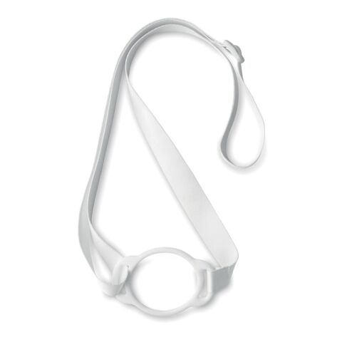 Lanyard porte-gobelet 6cm blanc