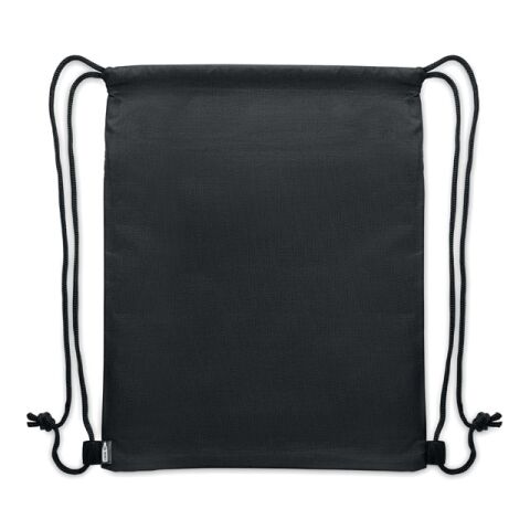 Sac à cordon en 600D RPET gris foncé | sans marquage | non disponible | non disponible | non disponible