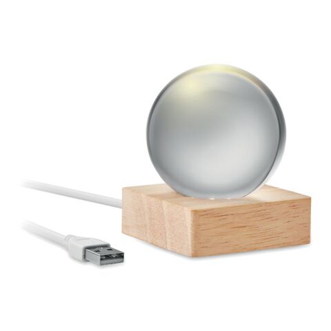 Sphère en verre LED bois | sans marquage | non disponible | non disponible