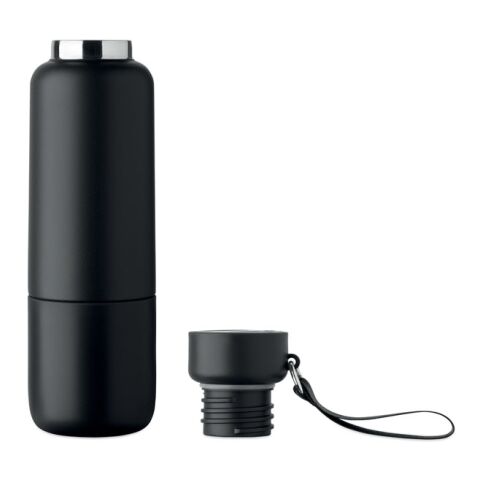 Bouteille double paroi 500ml noir | sans marquage | non disponible | non disponible | non disponible