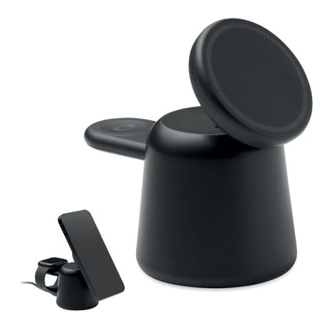 Chargeur sans fil 3 en 1 15W noir | sans marquage | non disponible | non disponible | non disponible