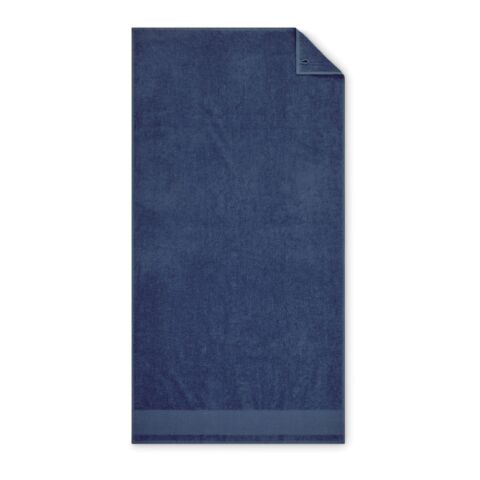 Serviette de bain en coton bleu