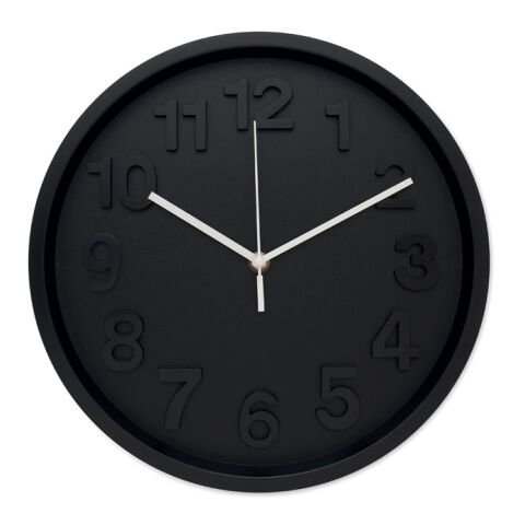 Horloge murale en PP noir | sans marquage | non disponible | non disponible | non disponible