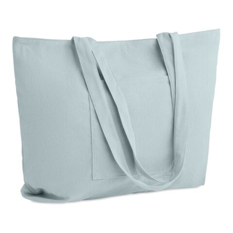 Grand sac shopping en velours bleu ciel | sans marquage | non disponible | non disponible | non disponible