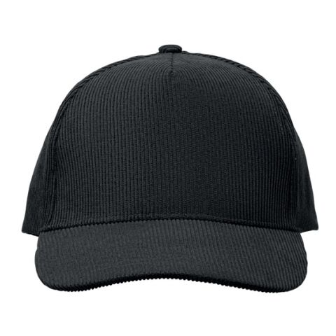 Casquette 5 pans en velours noir | sans marquage | non disponible | non disponible | non disponible