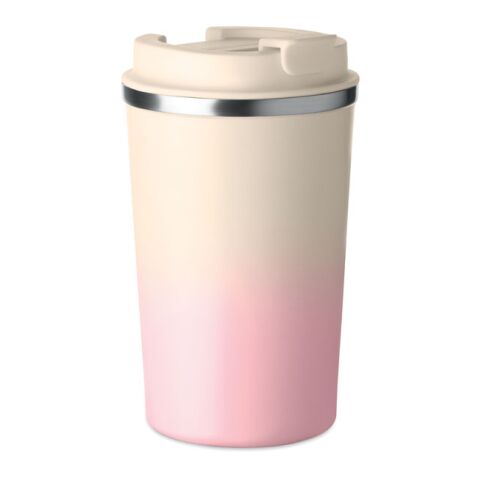 Gobelet double paroi 350 ml rose | sans marquage | non disponible | non disponible | non disponible