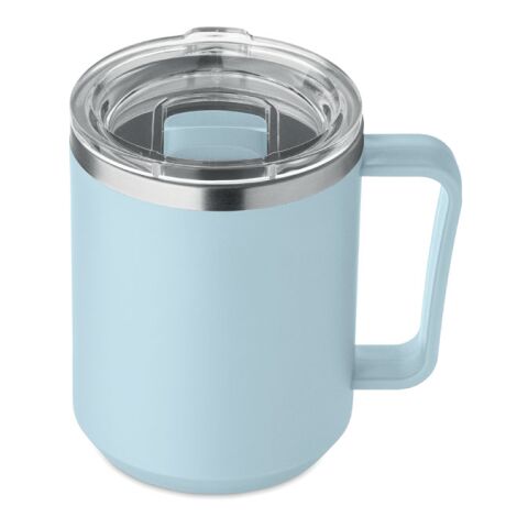 Mug double paroi 400ml bleu ciel | sans marquage | non disponible | non disponible