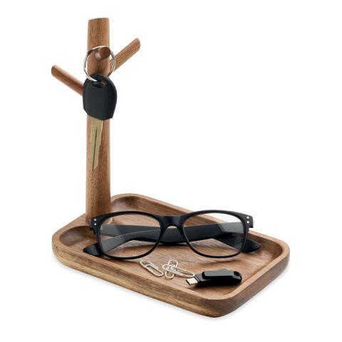 Vide poches en bois d'acacia bois