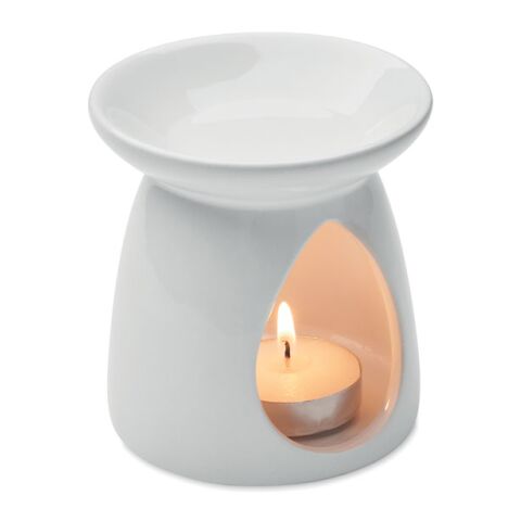 Brûleur de parfum vanille blanc