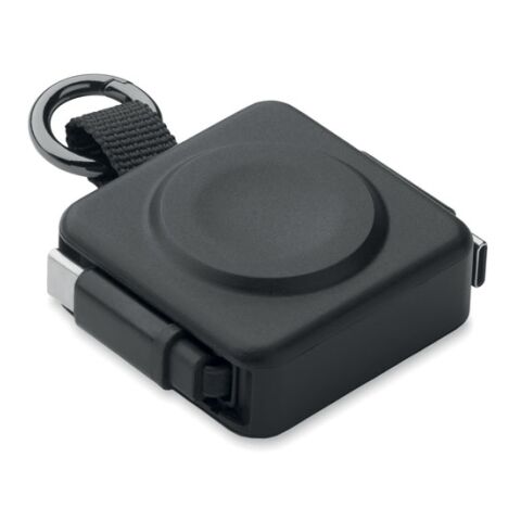 Câble USB-C rétractable noir